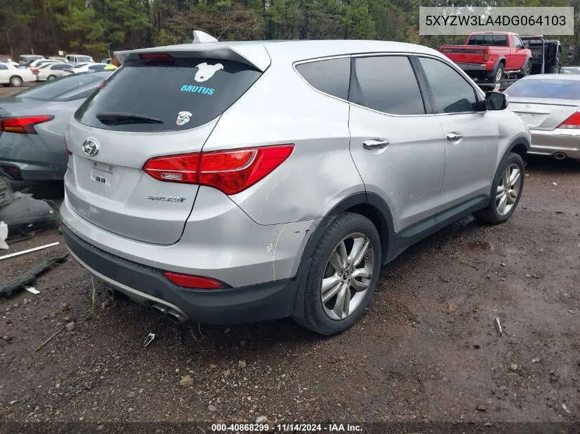 2013 Hyundai Santa Fe Sport 2.0T VIN: 5XYZW3LA4DG064103 Lot: 40868299