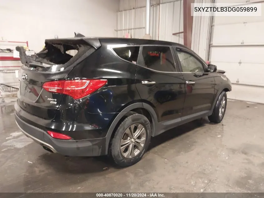 2013 Hyundai Santa Fe Sport VIN: 5XYZTDLB3DG059899 Lot: 40870020