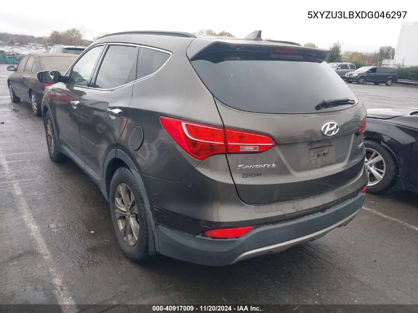 2013 Hyundai Santa Fe Sport VIN: 5XYZU3LBXDG046297 Lot: 40917009