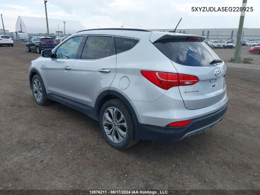 2014 Hyundai Santa Fe Sport VIN: 5XYZUDLA5EG228925 Lot: 12076211