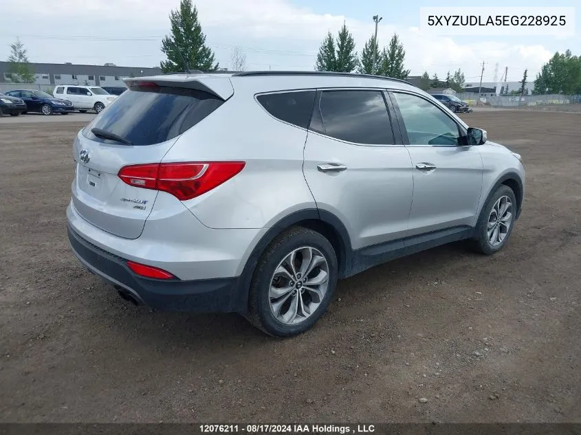 2014 Hyundai Santa Fe Sport VIN: 5XYZUDLA5EG228925 Lot: 12076211