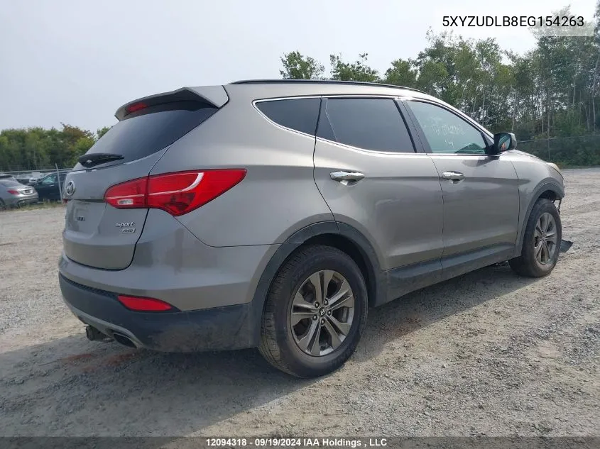 2014 Hyundai Santa Fe Sport 2.4 Premium VIN: 5XYZUDLB8EG154263 Lot: 12094318