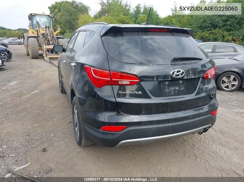 2014 Hyundai Santa Fe Sport VIN: 5XYZUDLA0EG225060 Lot: 12095317