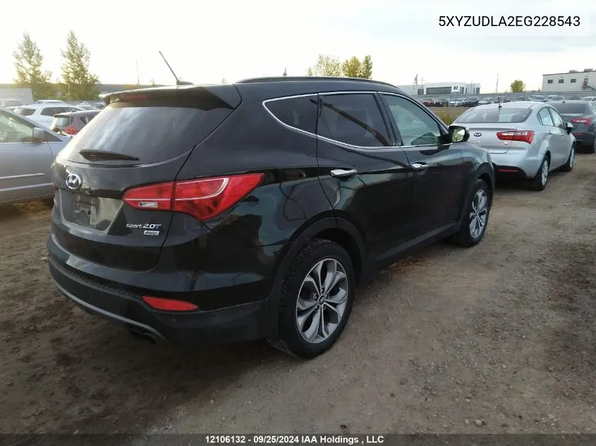 5XYZUDLA2EG228543 2014 Hyundai Santa Fe Sport