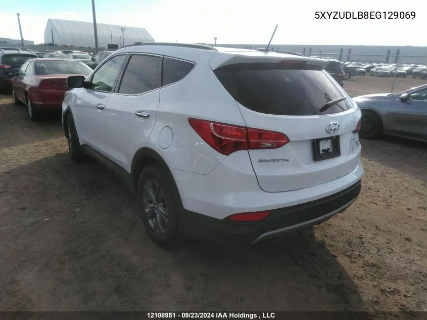 2014 Hyundai Santa Fe Sport VIN: 5XYZUDLB8EG129069 Lot: 12108951