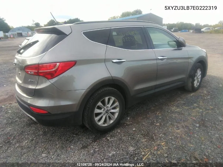 2014 Hyundai Santa Fe Sport VIN: 5XYZU3LB7EG222319 Lot: 12109725