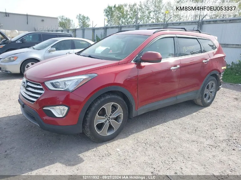 2014 Hyundai Santa Fe Gls/Limited VIN: KM8SM4HF0EU053337 Lot: 12111992