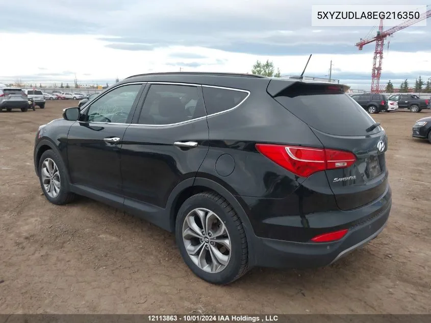 2014 Hyundai Santa Fe Sport 2.0T Se VIN: 5XYZUDLA8EG216350 Lot: 12113863