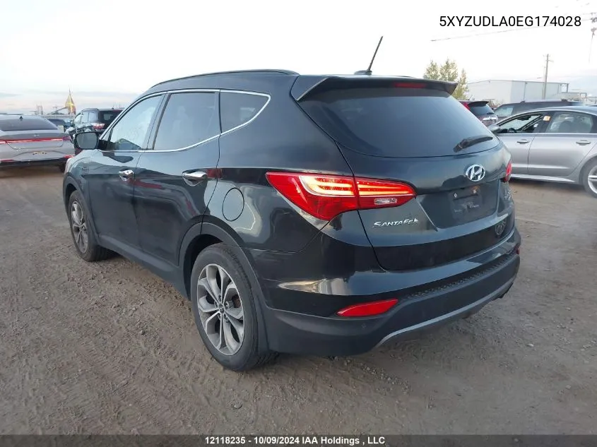 2014 Hyundai Santa Fe Sport VIN: 5XYZUDLA0EG174028 Lot: 12118235