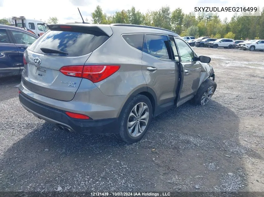 2014 Hyundai Santa Fe Sport 2.0T Limited VIN: 5XYZUDLA9EG216499 Lot: 12121439