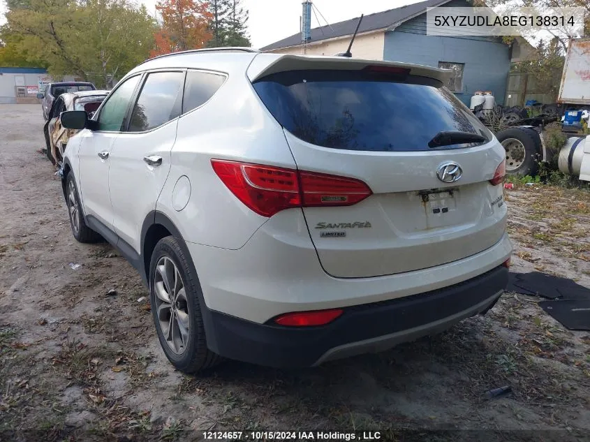 2014 Hyundai Santa Fe Sport VIN: 5XYZUDLA8EG138314 Lot: 12124657