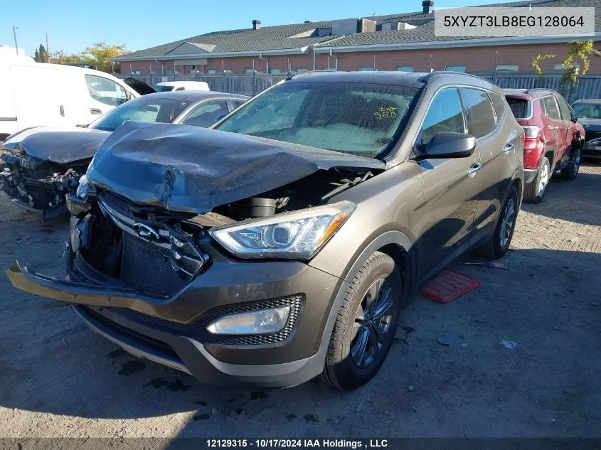 2014 Hyundai Santa Fe VIN: 5XYZT3LB8EG128064 Lot: 12129315