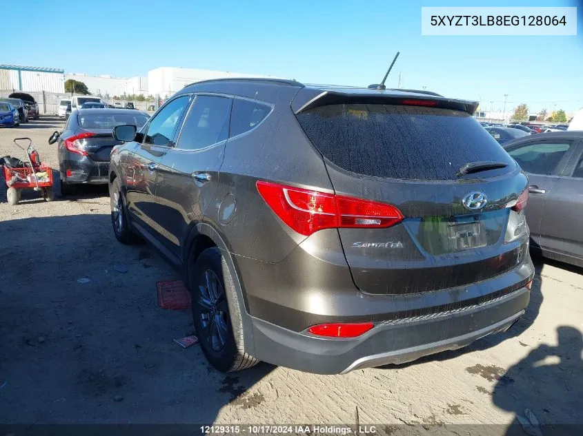 2014 Hyundai Santa Fe VIN: 5XYZT3LB8EG128064 Lot: 12129315