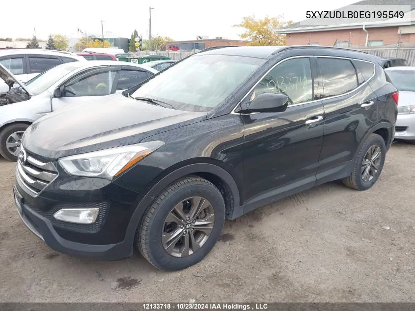 2014 Hyundai Santa Fe Sport VIN: 5XYZUDLB0EG195549 Lot: 12133718