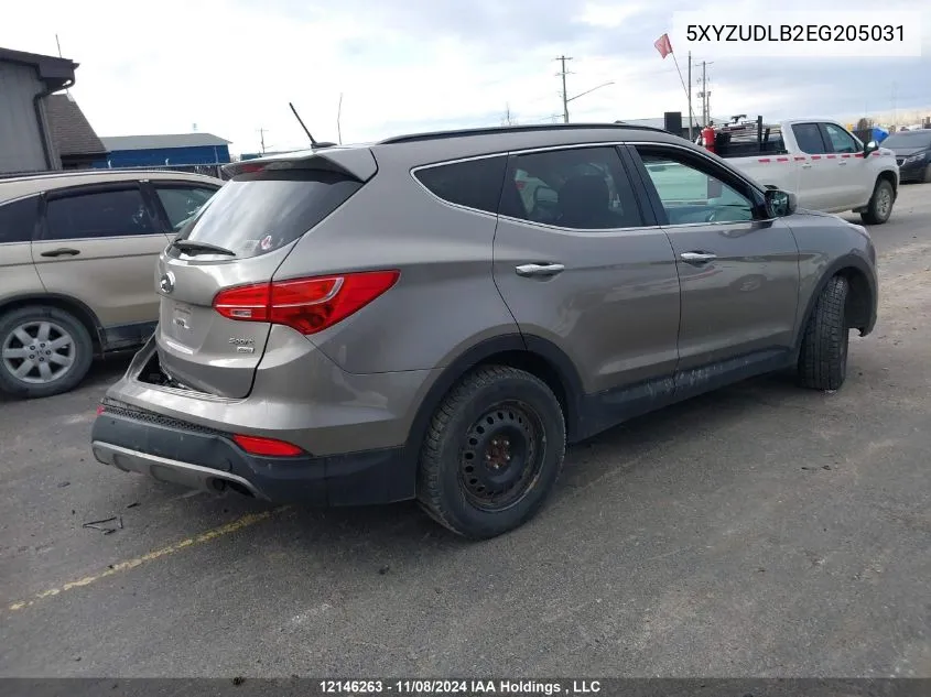 2014 Hyundai Santa Fe VIN: 5XYZUDLB2EG205031 Lot: 12146263