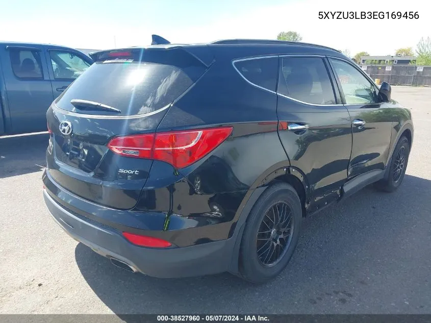 2014 Hyundai Santa Fe Sport 2.4L VIN: 5XYZU3LB3EG169456 Lot: 38527960