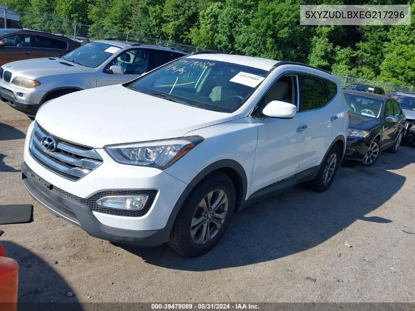 2014 Hyundai Santa Fe Sport 2.4L VIN: 5XYZUDLBXEG217296 Lot: 39479089