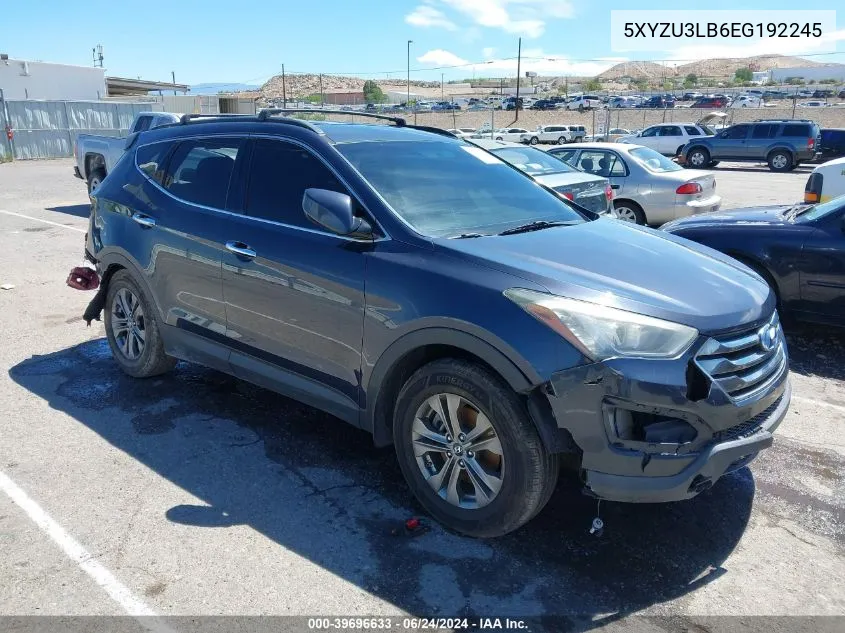 2014 Hyundai Santa Fe Sport 2.4L VIN: 5XYZU3LB6EG192245 Lot: 39696633