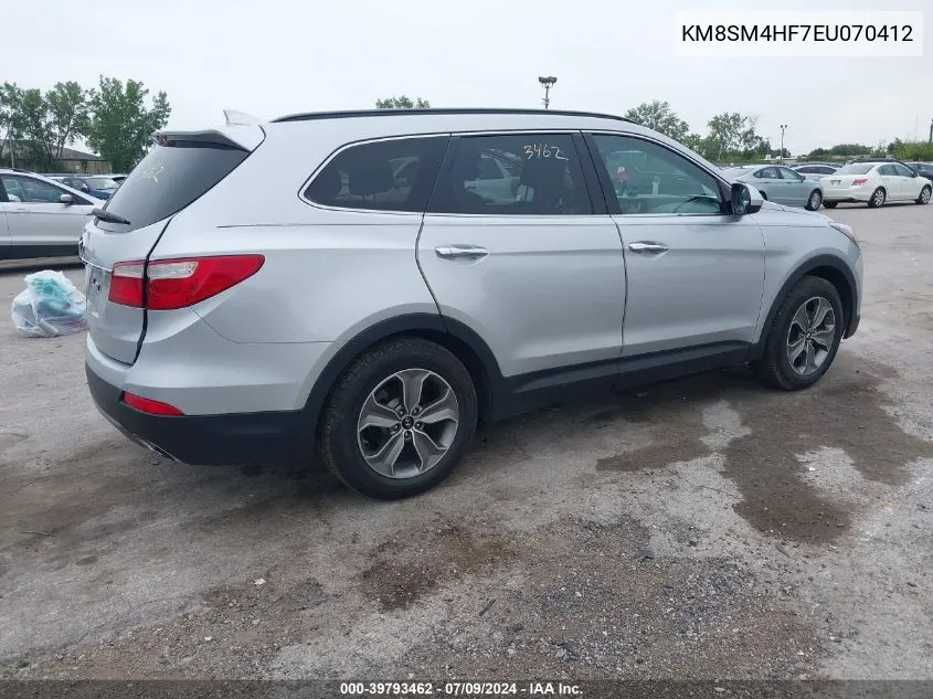 KM8SM4HF7EU070412 2014 Hyundai Santa Fe Gls