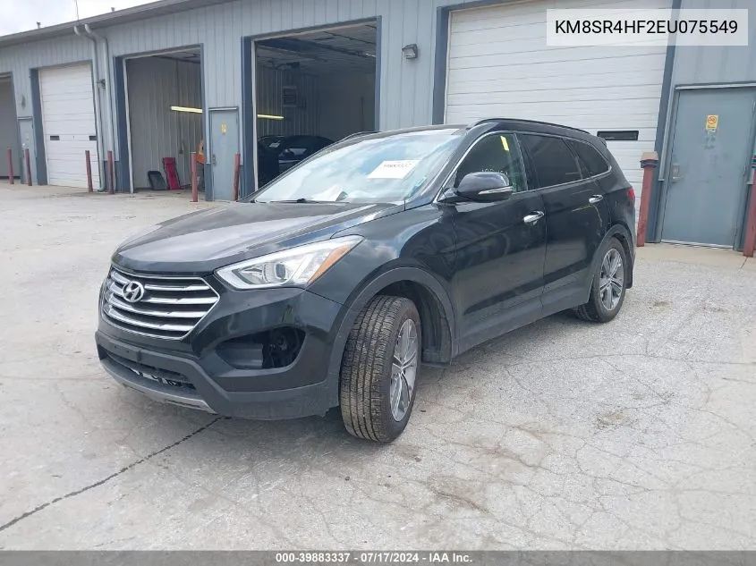 2014 Hyundai Santa Fe Limited VIN: KM8SR4HF2EU075549 Lot: 39883337