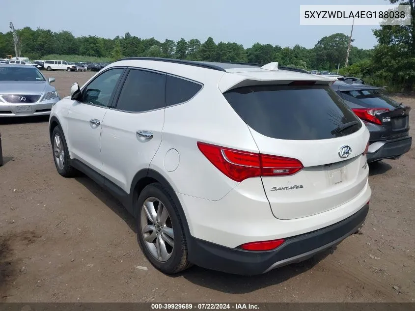 5XYZWDLA4EG188038 2014 Hyundai Santa Fe Sport 2.0L Turbo