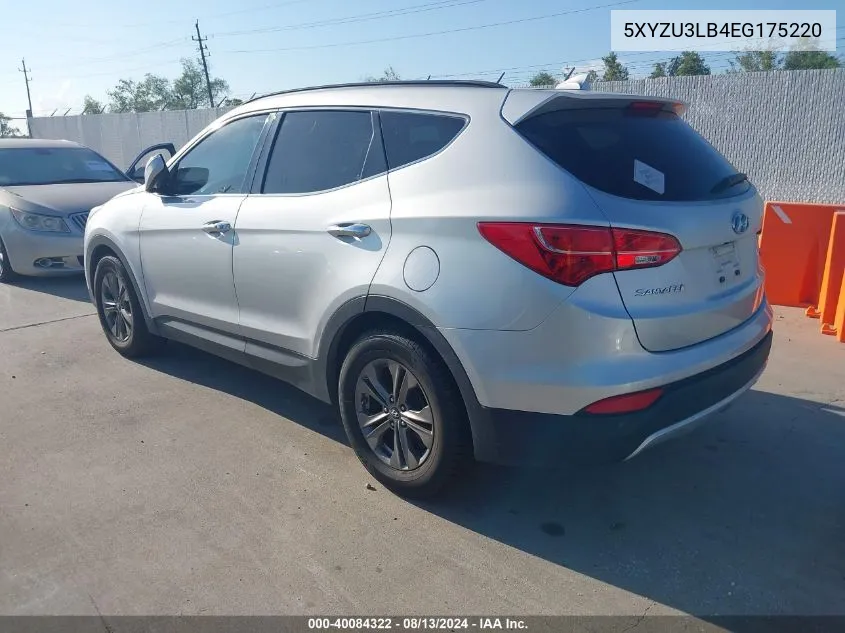 2014 Hyundai Santa Fe Sport 2.4L VIN: 5XYZU3LB4EG175220 Lot: 40084322