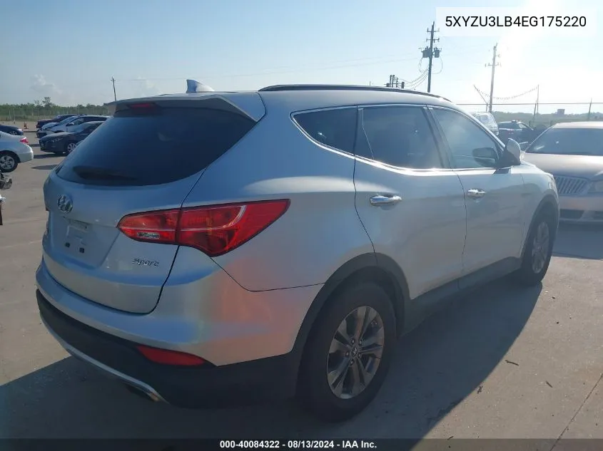 2014 Hyundai Santa Fe Sport 2.4L VIN: 5XYZU3LB4EG175220 Lot: 40084322