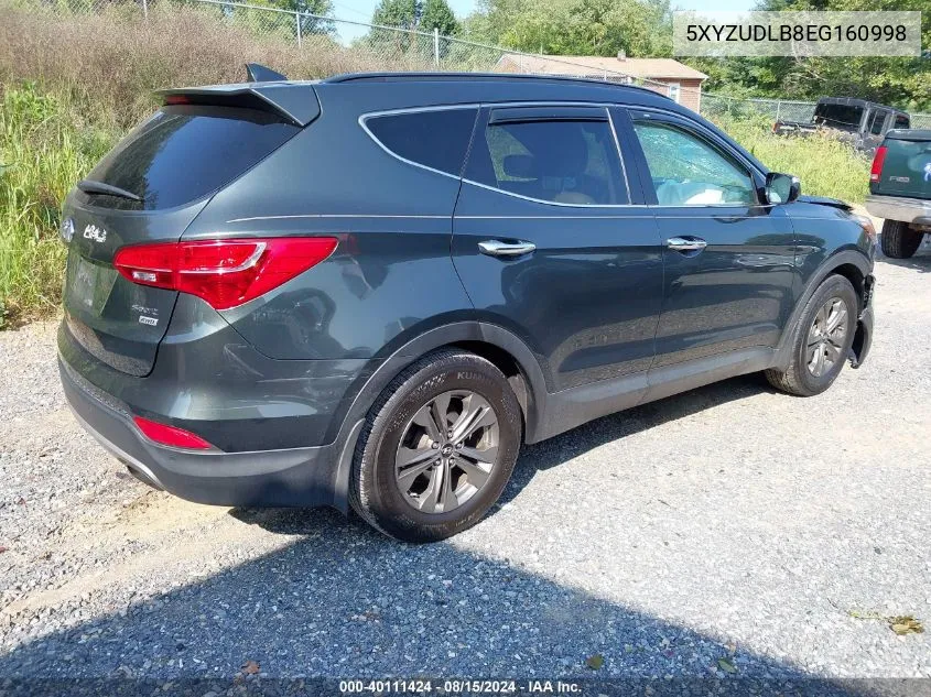 5XYZUDLB8EG160998 2014 Hyundai Santa Fe Sport 2.4L