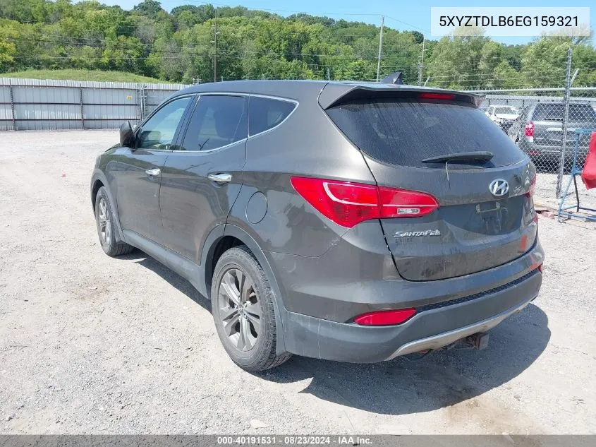 2014 Hyundai Santa Fe Sport 2.4L VIN: 5XYZTDLB6EG159321 Lot: 40191531