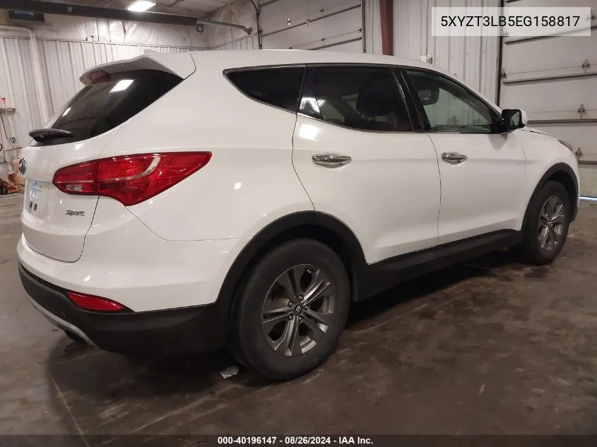 2014 Hyundai Santa Fe Sport 2.4L VIN: 5XYZT3LB5EG158817 Lot: 40196147