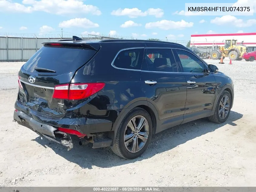 2014 Hyundai Santa Fe Limited VIN: KM8SR4HF1EU074375 Lot: 40223687