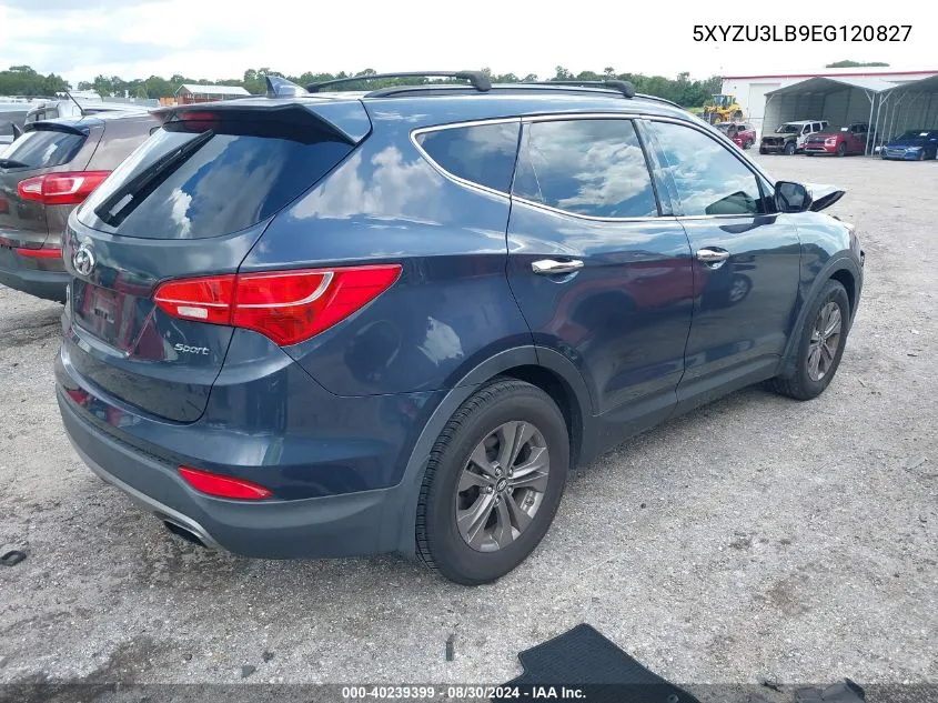 2014 Hyundai Santa Fe Sport 2.4L VIN: 5XYZU3LB9EG120827 Lot: 40239399