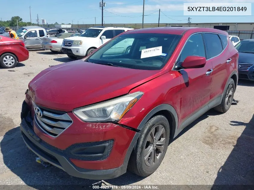 2014 Hyundai Santa Fe Sport 2.4L VIN: 5XYZT3LB4EG201849 Lot: 40297976