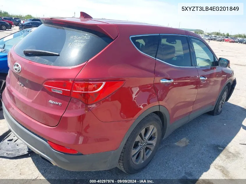 2014 Hyundai Santa Fe Sport 2.4L VIN: 5XYZT3LB4EG201849 Lot: 40297976