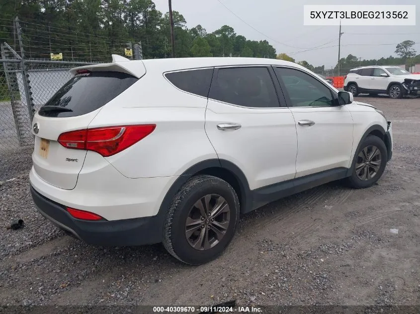 5XYZT3LB0EG213562 2014 Hyundai Santa Fe Sport