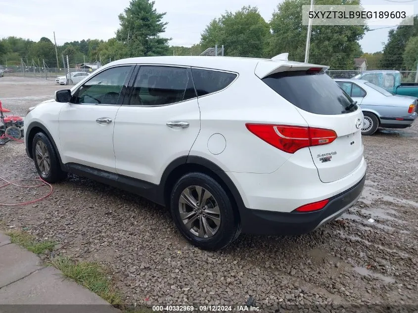 2014 Hyundai Santa Fe Sport 2.4L VIN: 5XYZT3LB9EG189603 Lot: 40332969