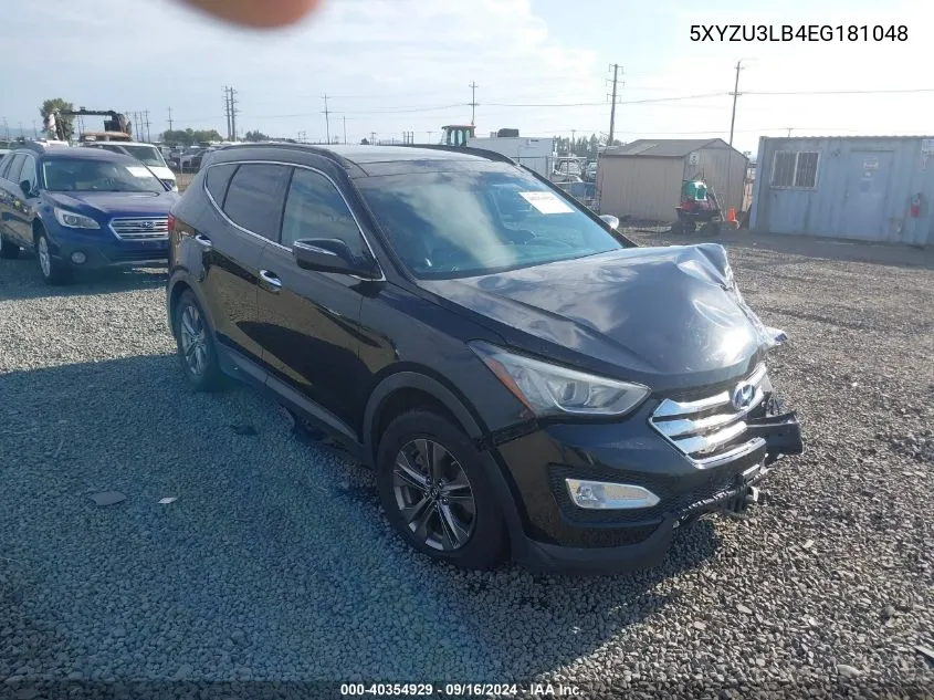 2014 Hyundai Santa Fe Sport 2.4L VIN: 5XYZU3LB4EG181048 Lot: 40354929