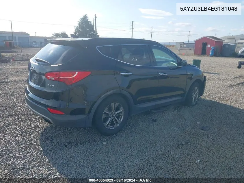 5XYZU3LB4EG181048 2014 Hyundai Santa Fe Sport 2.4L