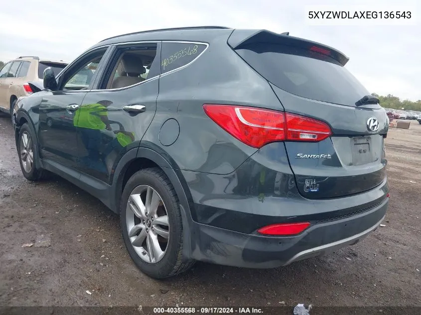 5XYZWDLAXEG136543 2014 Hyundai Santa Fe Sport 2.0L Turbo