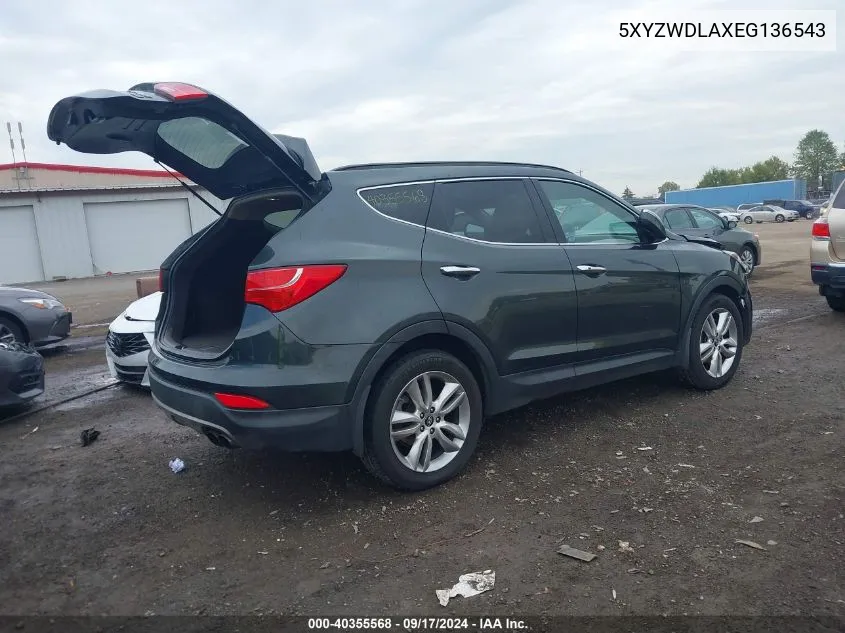 5XYZWDLAXEG136543 2014 Hyundai Santa Fe Sport 2.0L Turbo