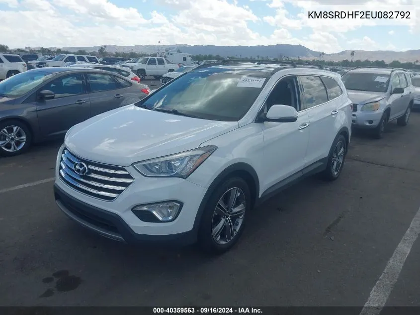 2014 Hyundai Santa Fe Limited VIN: KM8SRDHF2EU082792 Lot: 40359563