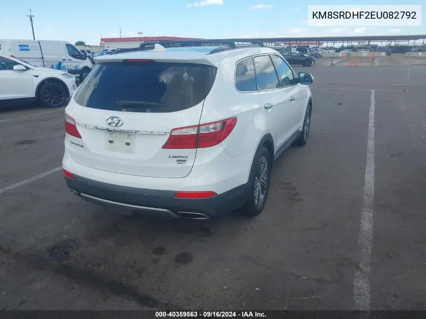 KM8SRDHF2EU082792 2014 Hyundai Santa Fe Limited