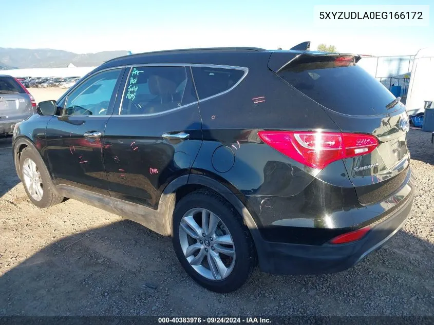 2014 Hyundai Santa Fe Sport 2.0L Turbo VIN: 5XYZUDLA0EG166172 Lot: 40383976