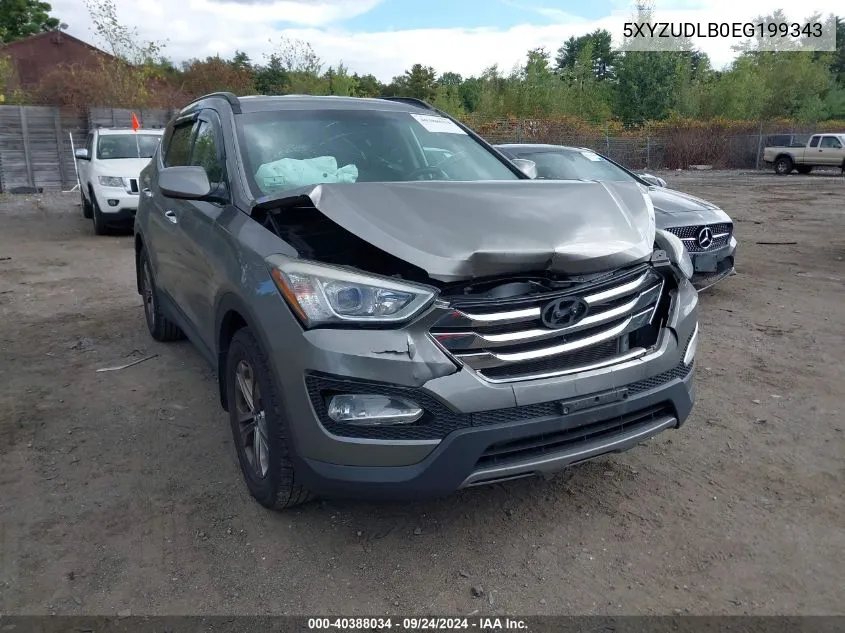 2014 Hyundai Santa Fe Sport 2.4L VIN: 5XYZUDLB0EG199343 Lot: 40388034