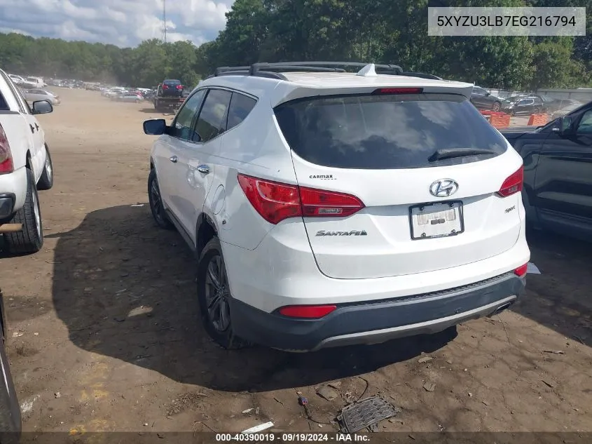 5XYZU3LB7EG216794 2014 Hyundai Santa Fe Sport 2.4L