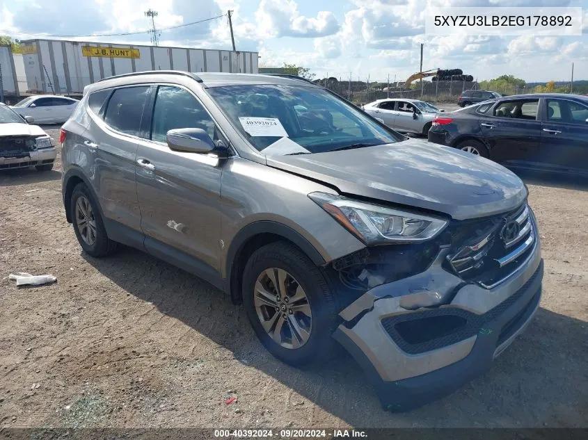 5XYZU3LB2EG178892 2014 Hyundai Santa Fe Sport 2.4L