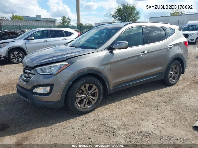 5XYZU3LB2EG178892 2014 Hyundai Santa Fe Sport 2.4L