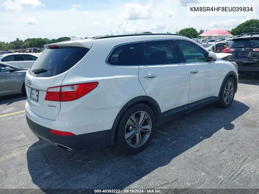 KM8SR4HF8EU039834 2014 Hyundai Santa Fe Limited