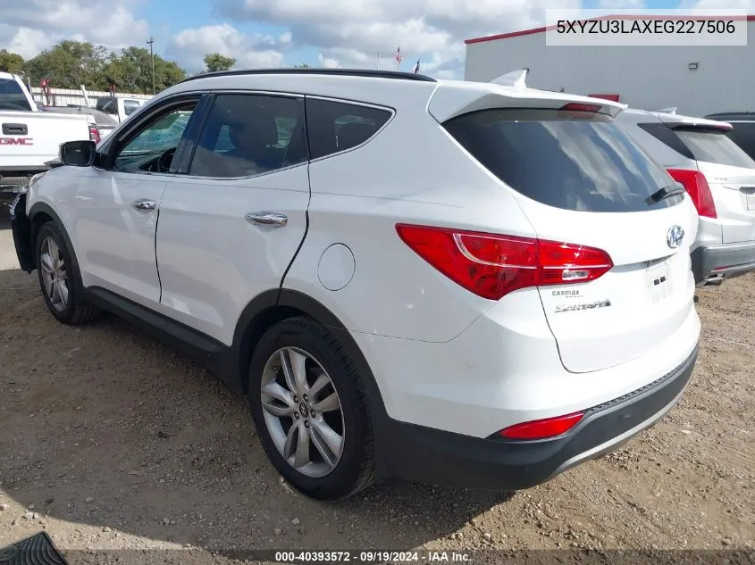 5XYZU3LAXEG227506 2014 Hyundai Santa Fe Sport 2.0L Turbo