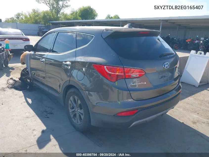 2014 Hyundai Santa Fe Sport 2.4L VIN: 5XYZTDLB2EG165407 Lot: 40398784